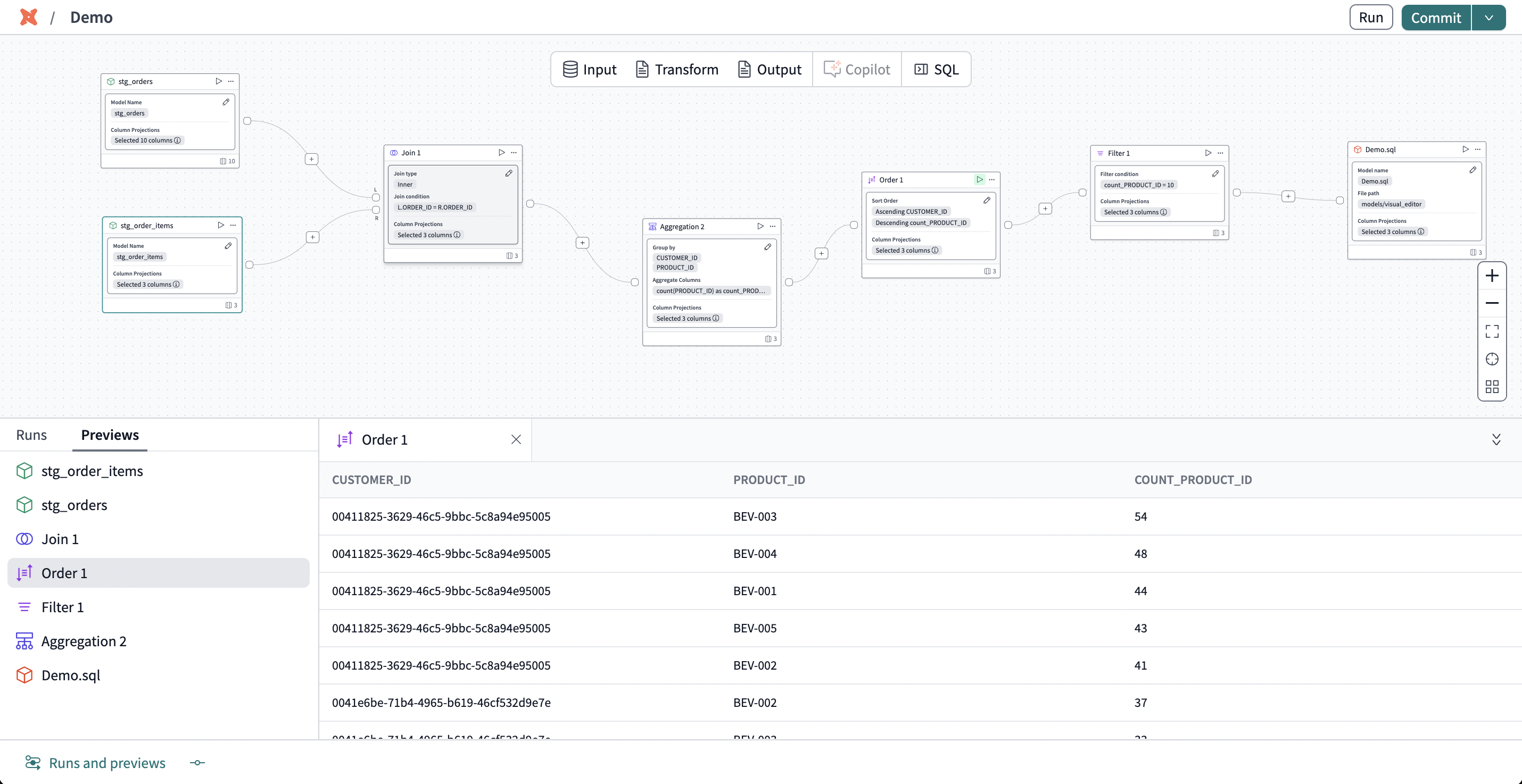 Visual editor interface that contains a node toolbar and canvas. Visual editor interface that contains a node toolbar and canvas.